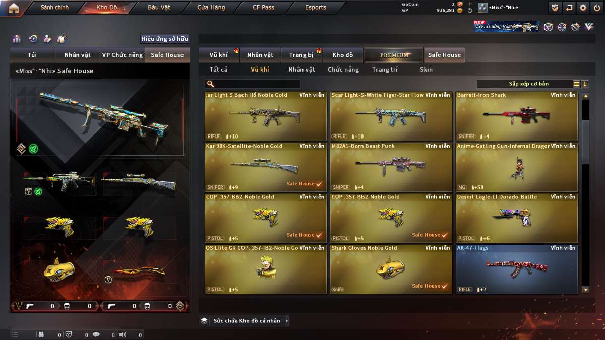 shop acc cf uy tin gia re
